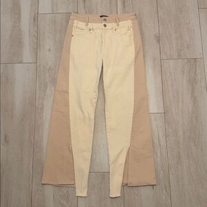 Aqua Beige Denim Pants